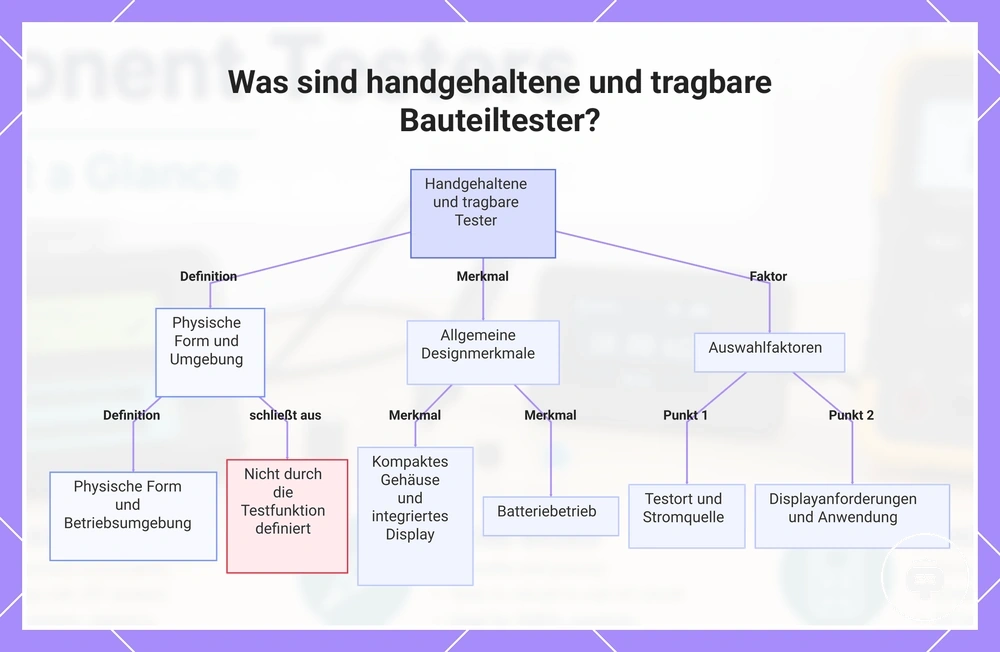Was sind handgehaltene und tragbare Bauteiltester?