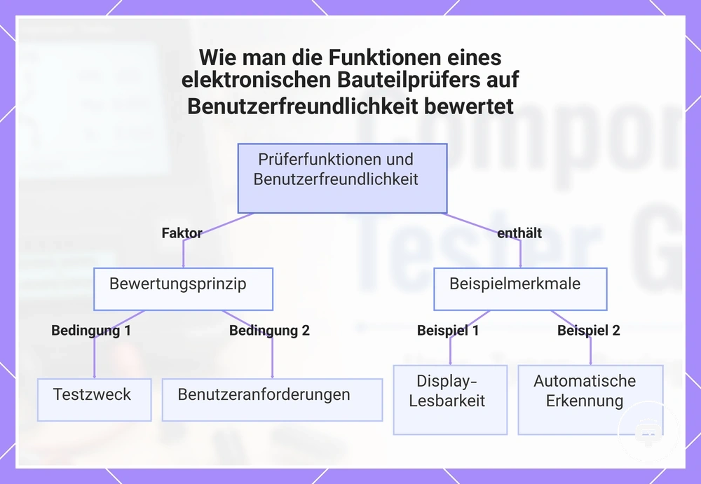 Wie man die Funktionen eines elektronischen Bauteilprüfers auf Benutzerfreundlichkeit bewertet