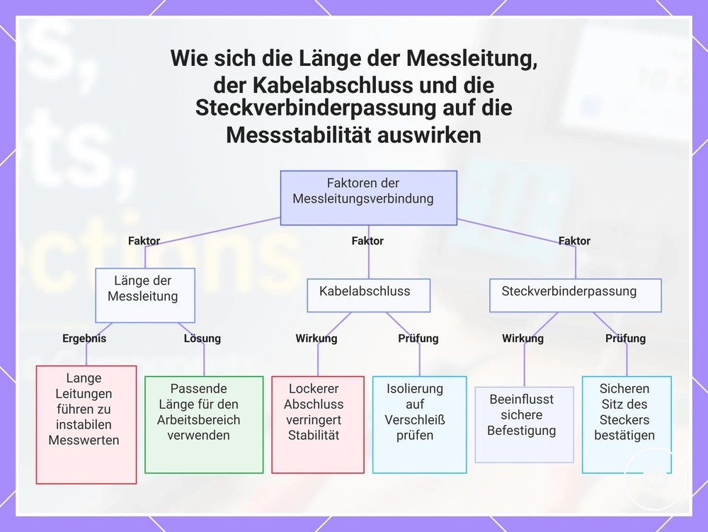 Wie sich die Länge der Messleitung, der Kabelabschluss und die Steckverbinderpassung auf die Messstabilität auswirken