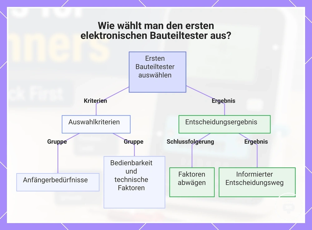 Wie wählt man den ersten elektronischen Bauteiltester aus?