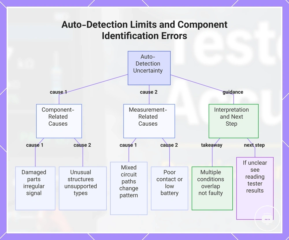 Auto-Detection Limits and Component Identification Errors