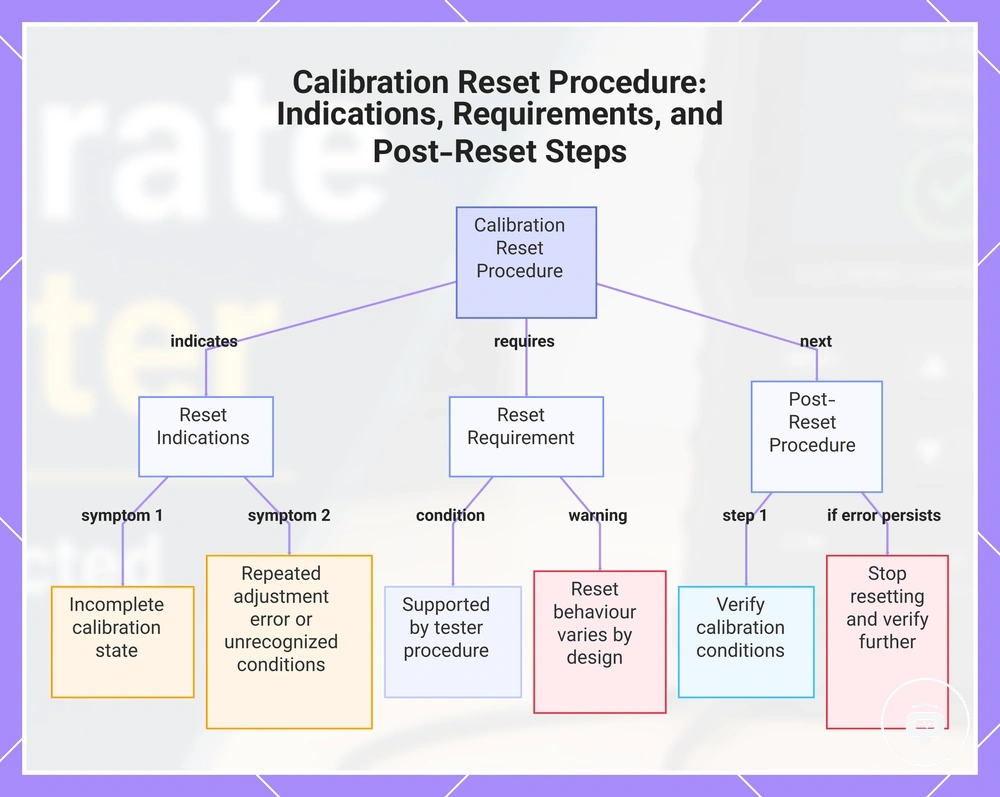 Calibration Reset Procedure: Indications, Requirements, and Post-Reset Steps