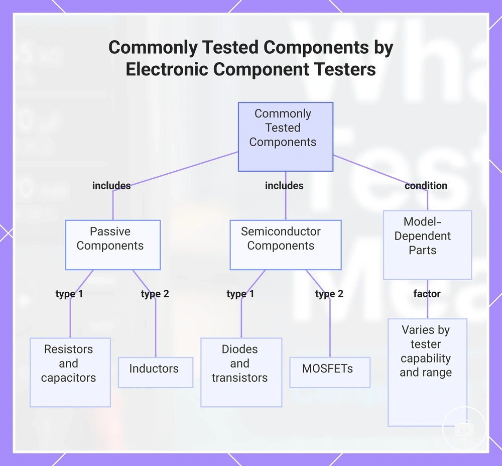 Commonly Tested Components by Electronic Component Testers