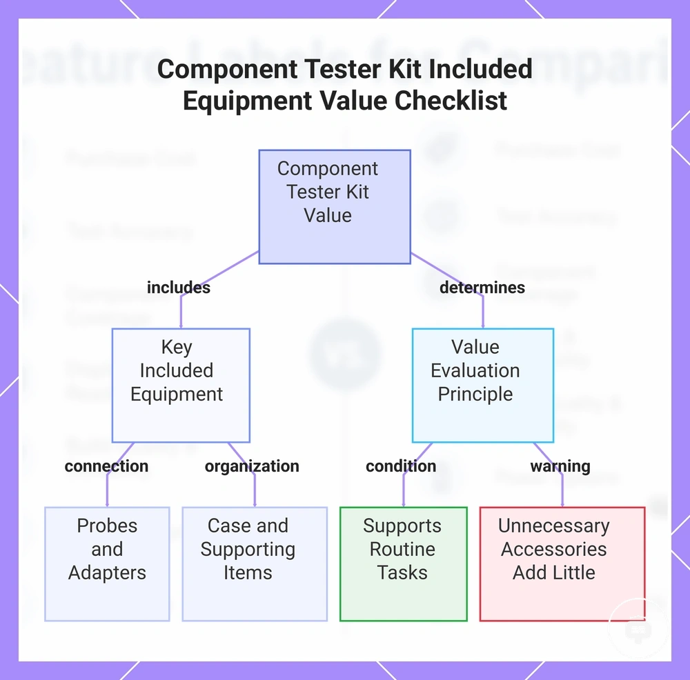 Component Tester Kit Included Equipment Value Checklist