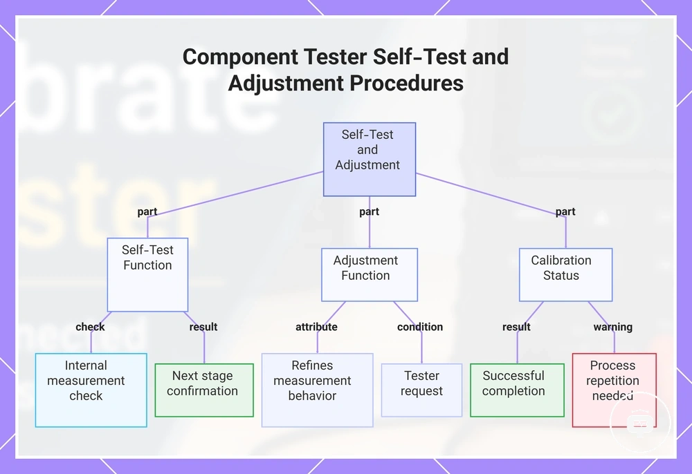Component Tester Self-Test and Adjustment Procedures