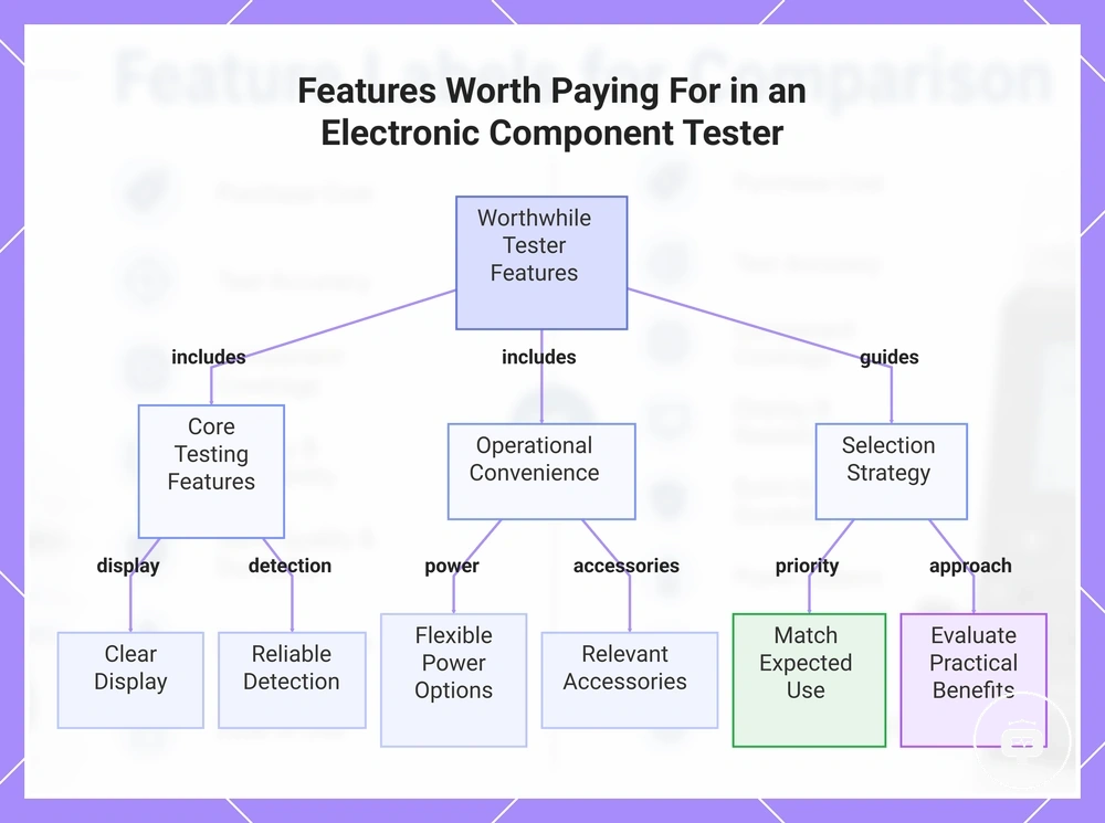 Features Worth Paying For in an Electronic Component Tester