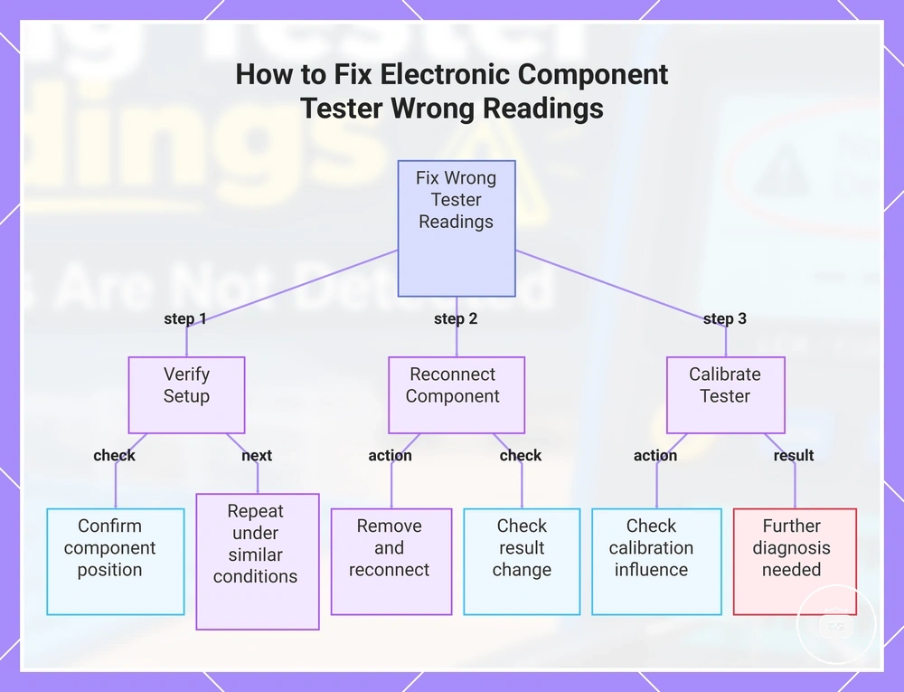 How to Fix Electronic Component Tester Wrong Readings
