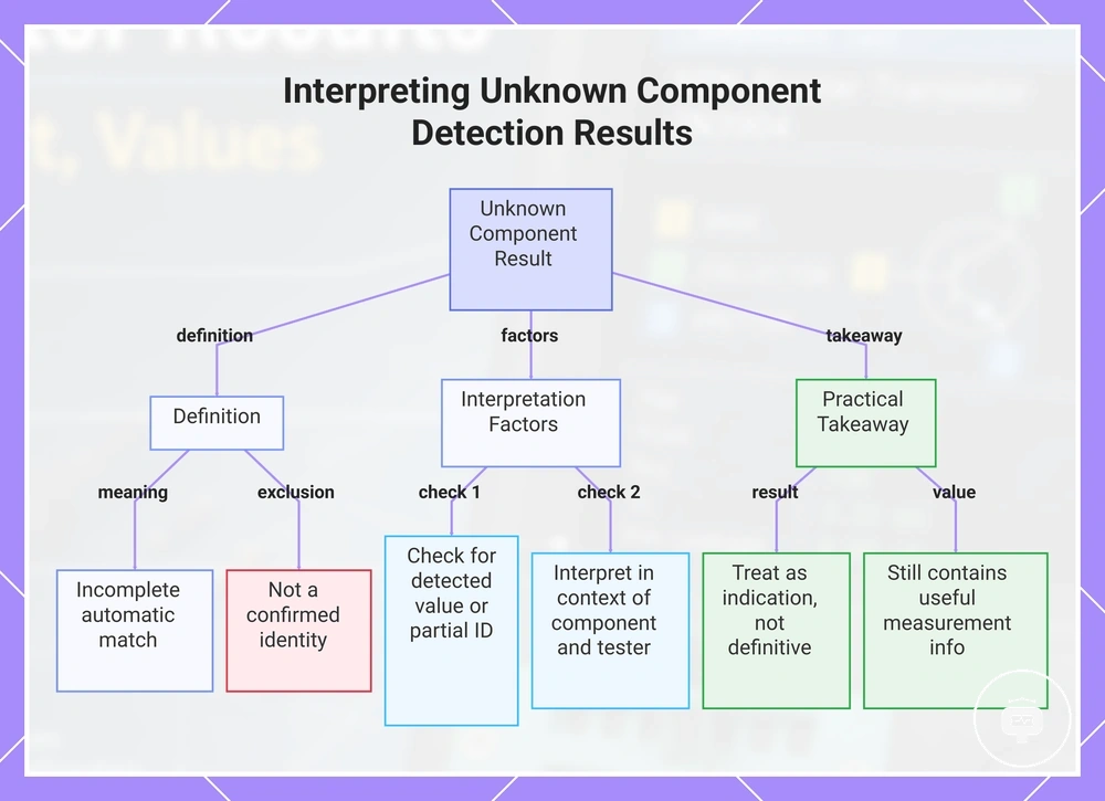 Interpreting Unknown Component Detection Results