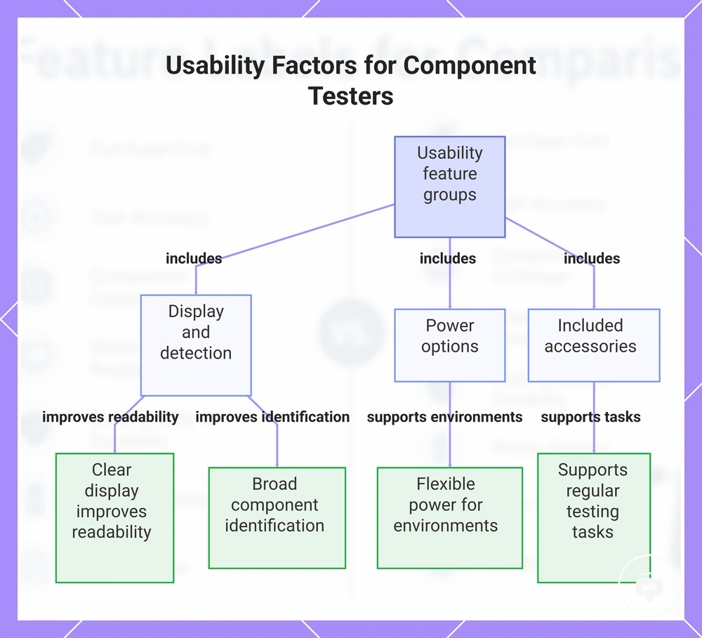 Usability Factors for Component Testers