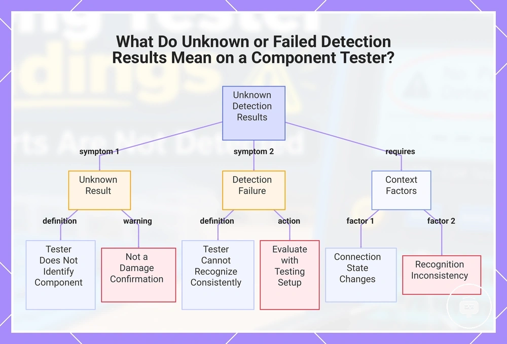 What Do Unknown or Failed Detection Results Mean on a Component Tester?