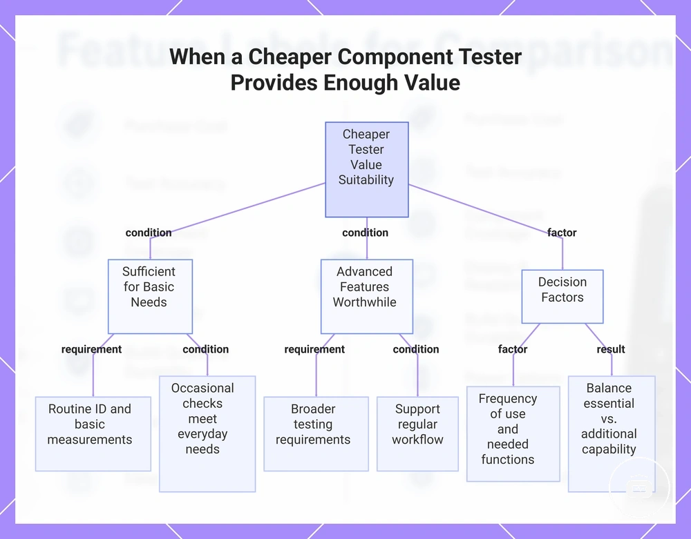 When a Cheaper Component Tester Provides Enough Value