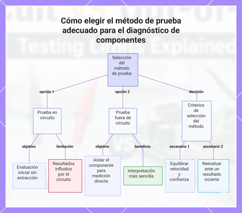 Cómo elegir el método de prueba adecuado para el diagnóstico de componentes
