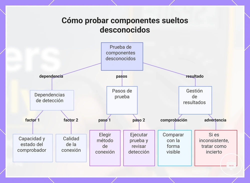 Cómo probar componentes sueltos desconocidos
