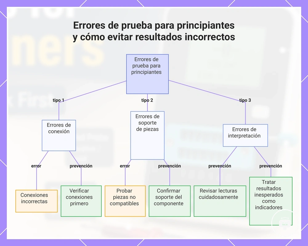 Errores de prueba para principiantes y cómo evitar resultados incorrectos