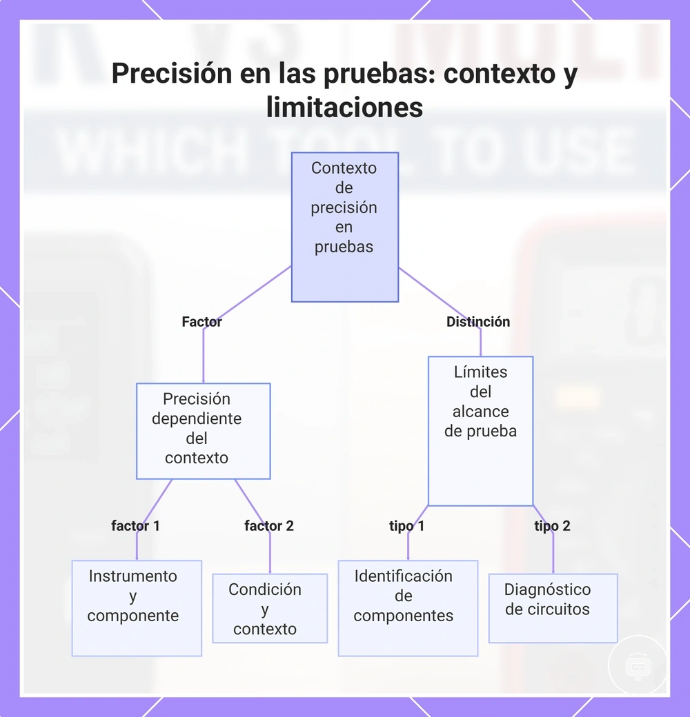 Precisión en las pruebas: contexto y limitaciones