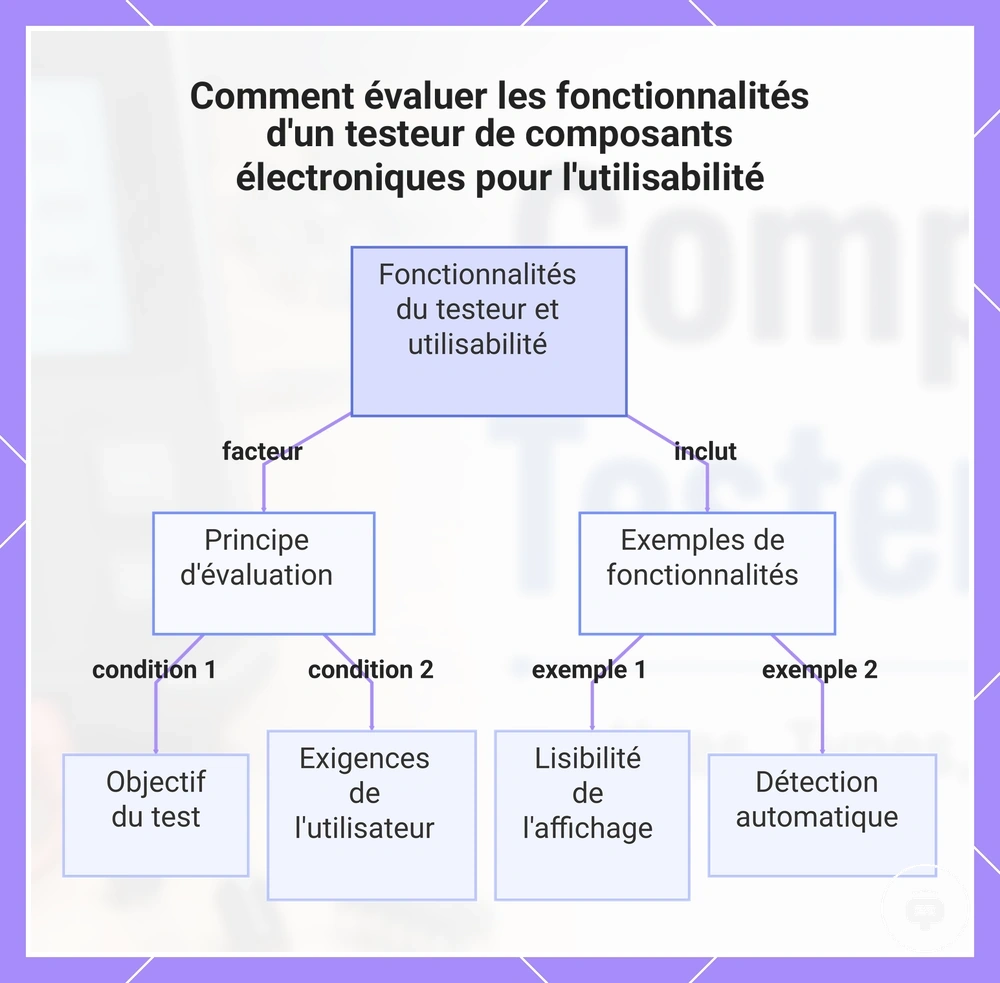 Comment évaluer les fonctionnalités d'un testeur de composants électroniques pour l'utilisabilité