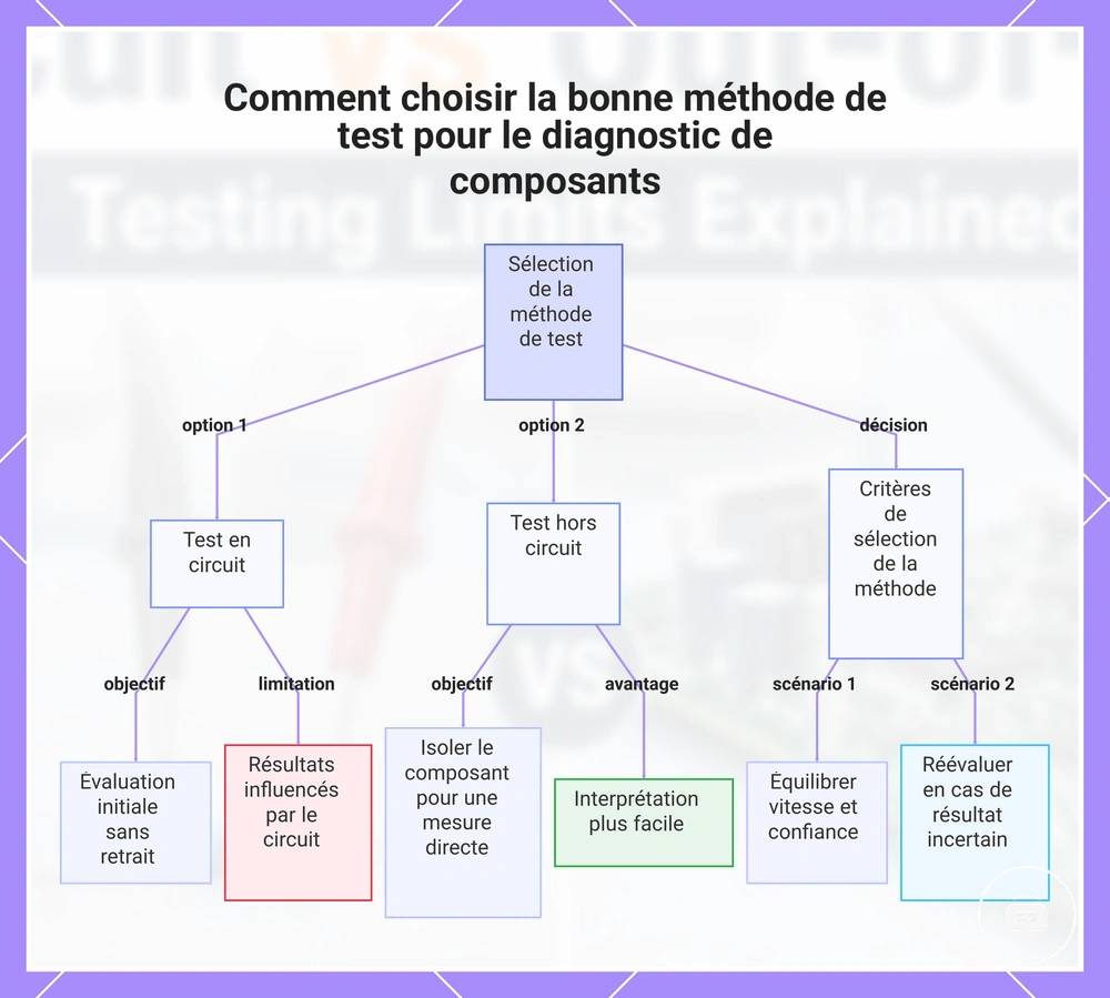 Comment choisir la bonne méthode de test pour le diagnostic de composants