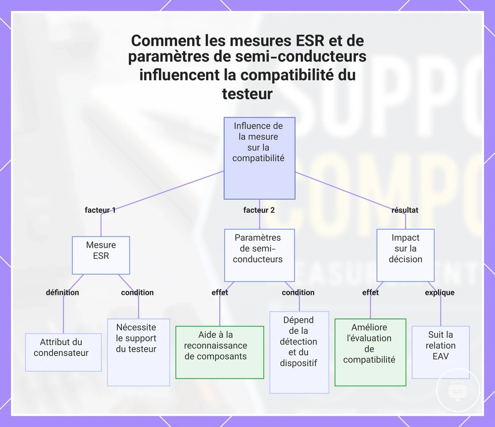 Comment les mesures ESR et de paramètres de semi-conducteurs influencent la compatibilité du testeur