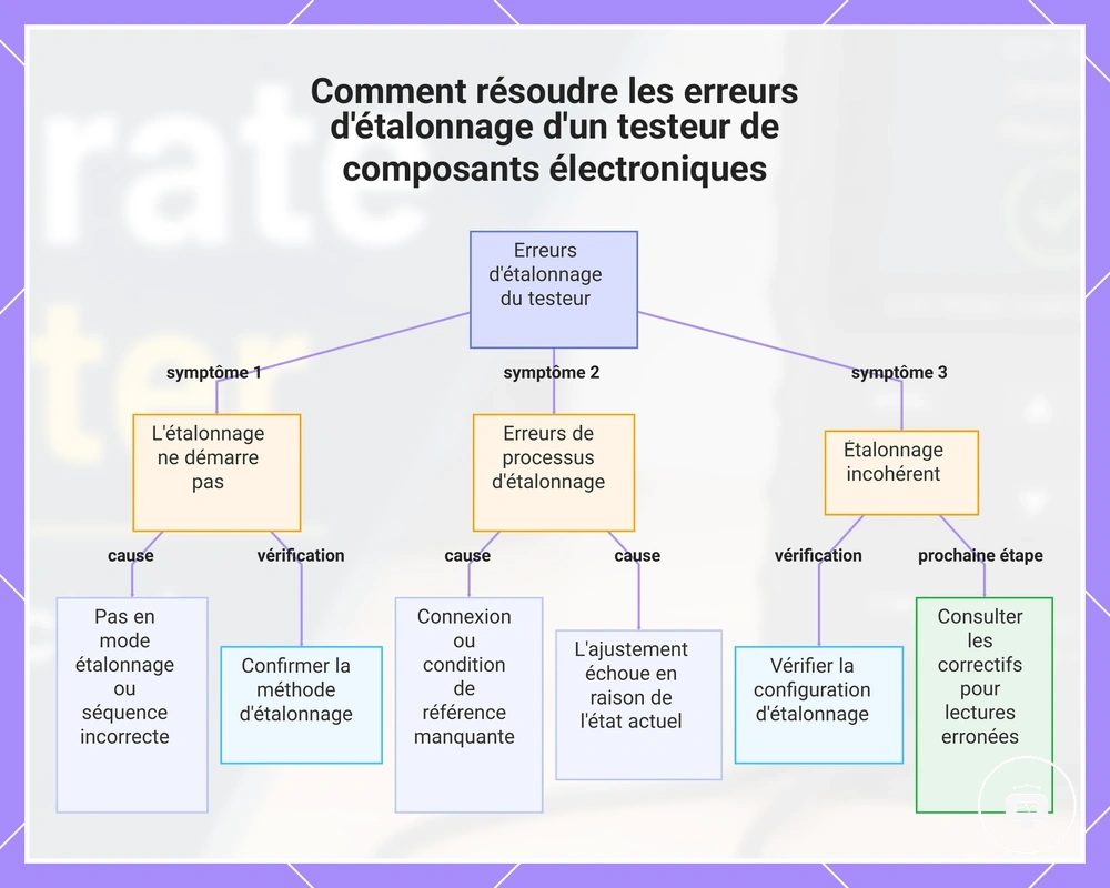 Comment résoudre les erreurs d'étalonnage d'un testeur de composants électroniques