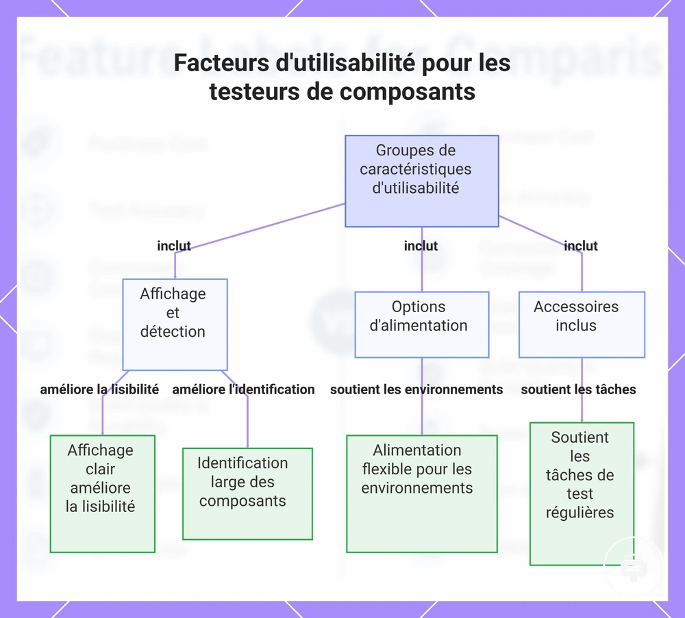 Facteurs d'utilisabilité pour les testeurs de composants