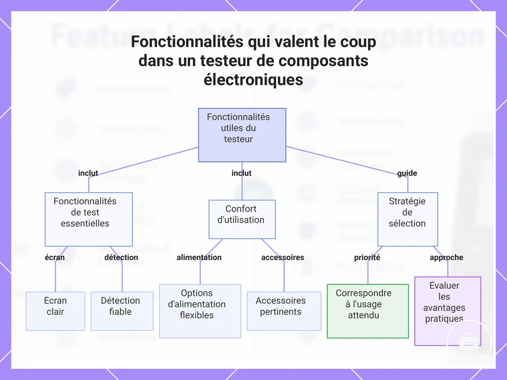 Fonctionnalités qui valent le coup dans un testeur de composants électroniques