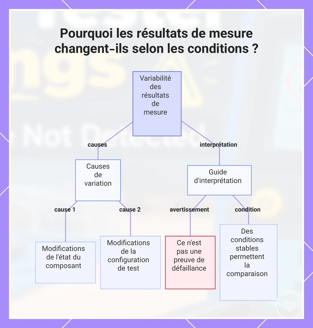 Pourquoi les résultats de mesure changent-ils selon les conditions ?