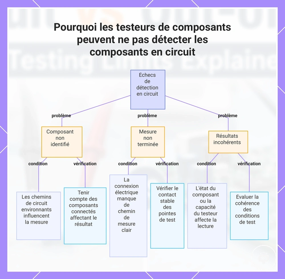 Pourquoi les testeurs de composants peuvent ne pas détecter les composants en circuit