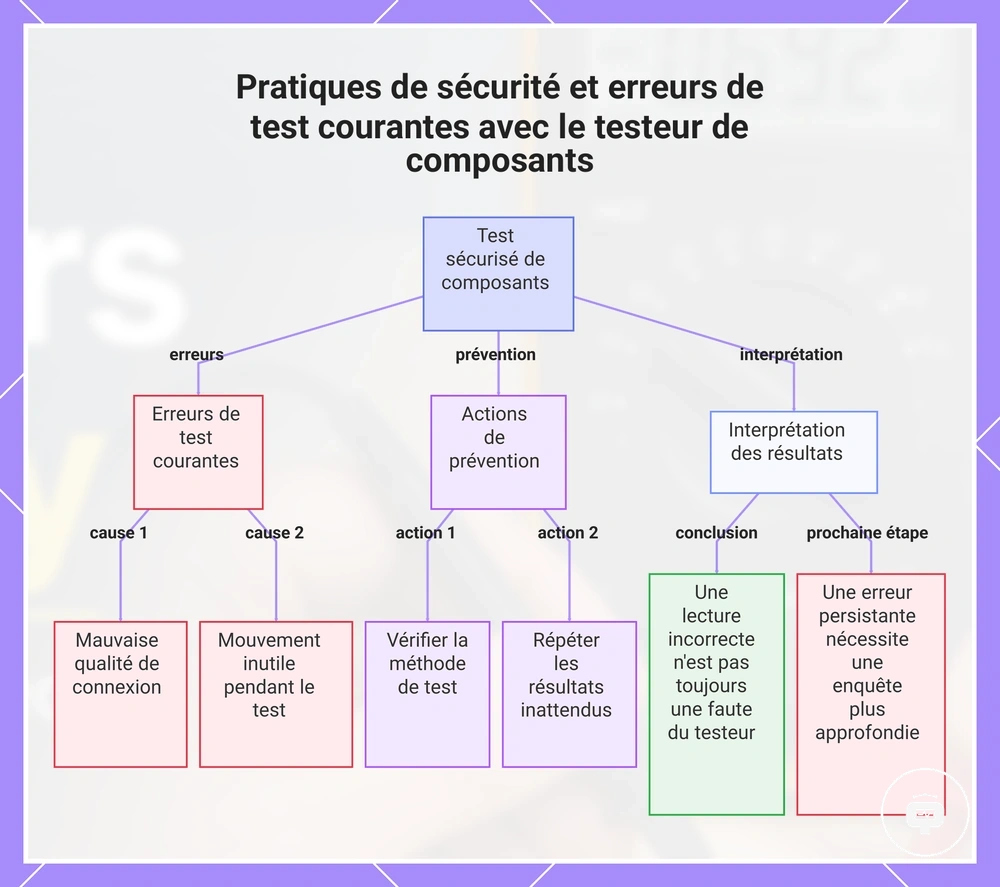 Pratiques de sécurité et erreurs de test courantes avec le testeur de composants