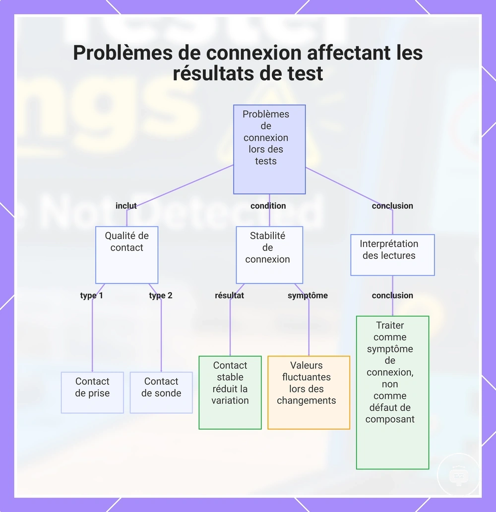 Problèmes de connexion affectant les résultats de test