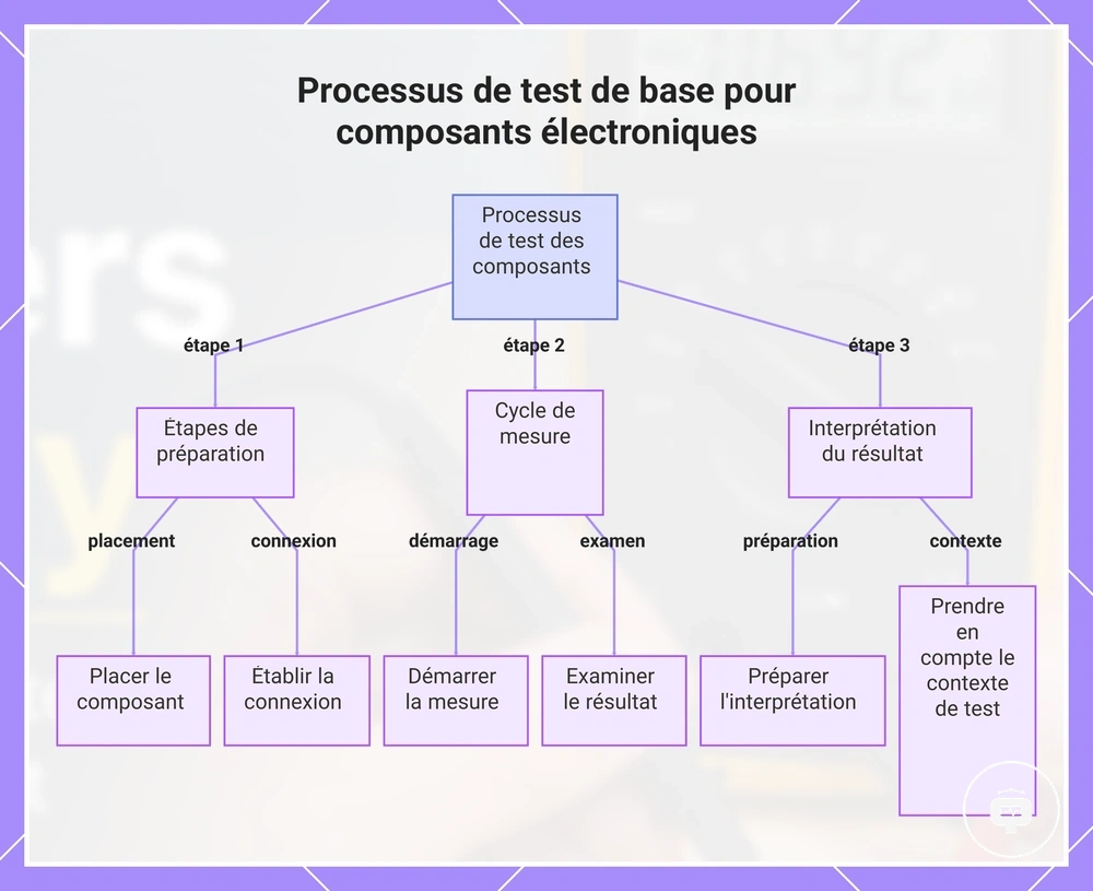 Processus de test de base pour composants électroniques