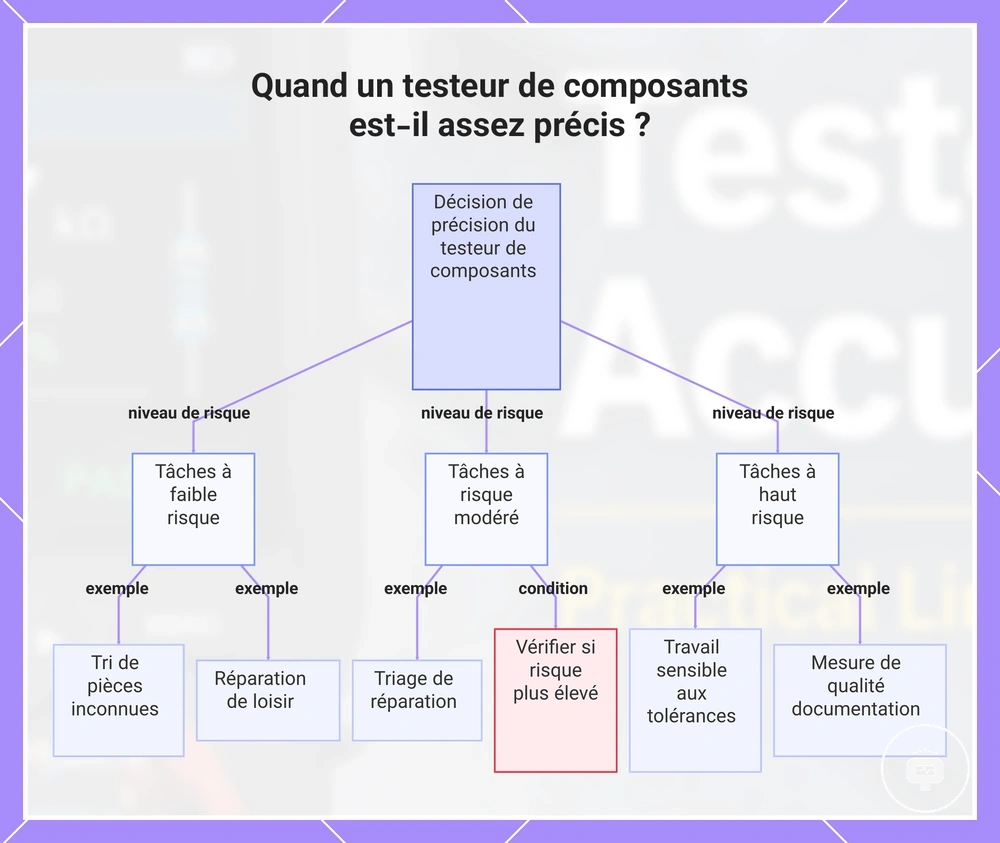 Quand un testeur de composants est-il assez précis ?