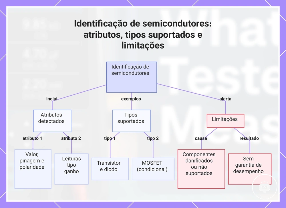 Identificação de semicondutores: atributos, tipos suportados e limitações