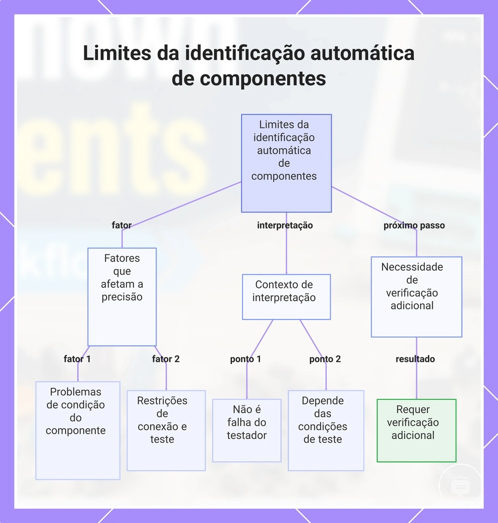 Limites da identificação automática de componentes
