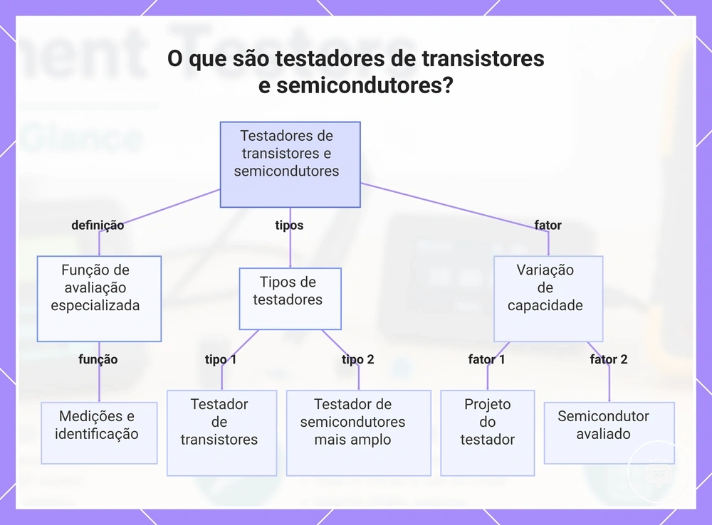 O que são testadores de transistores e semicondutores?