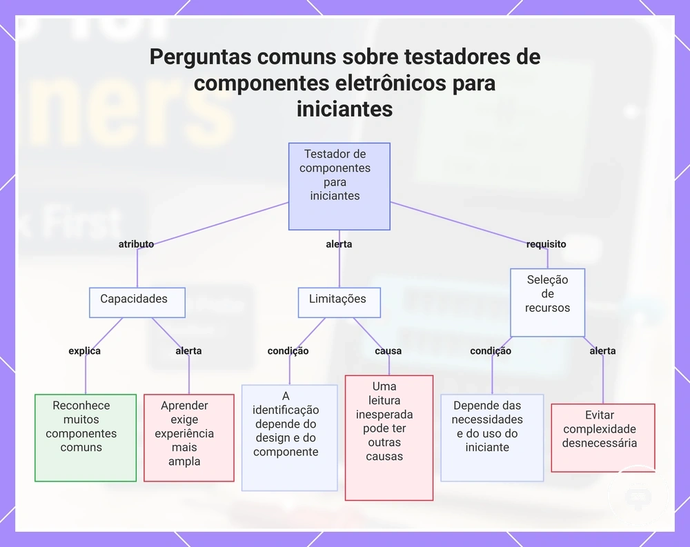 Perguntas comuns sobre testadores de componentes eletrônicos para iniciantes