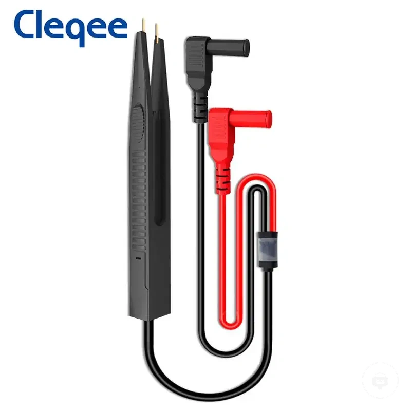 4 mm banana fişli Cleqee P1510 SMD test kanca klipsleri ve cımbız kabloları