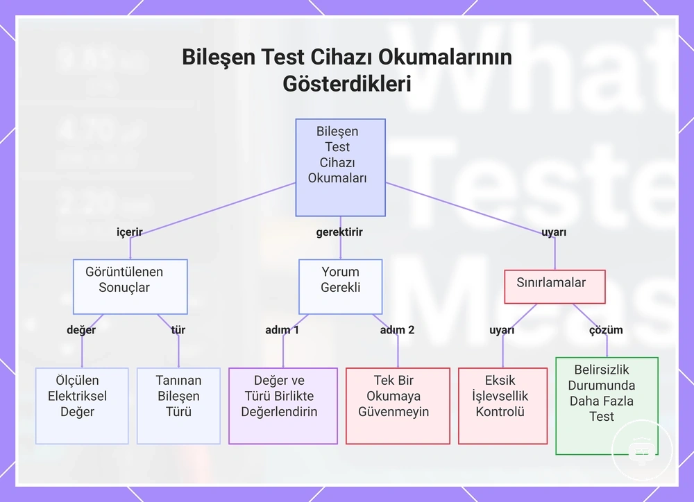 Bileşen Test Cihazı Okumalarının Gösterdikleri