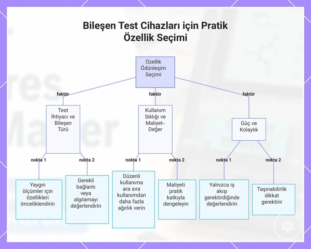 Bileşen Test Cihazları için Pratik Özellik Seçimi