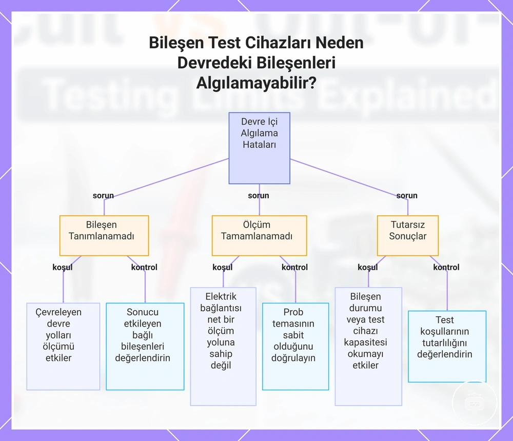 Bileşen Test Cihazları Neden Devredeki Bileşenleri Algılamayabilir?