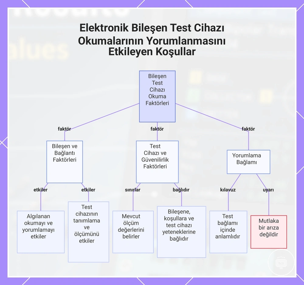 Elektronik Bileşen Test Cihazı Okumalarının Yorumlanmasını Etkileyen Koşullar