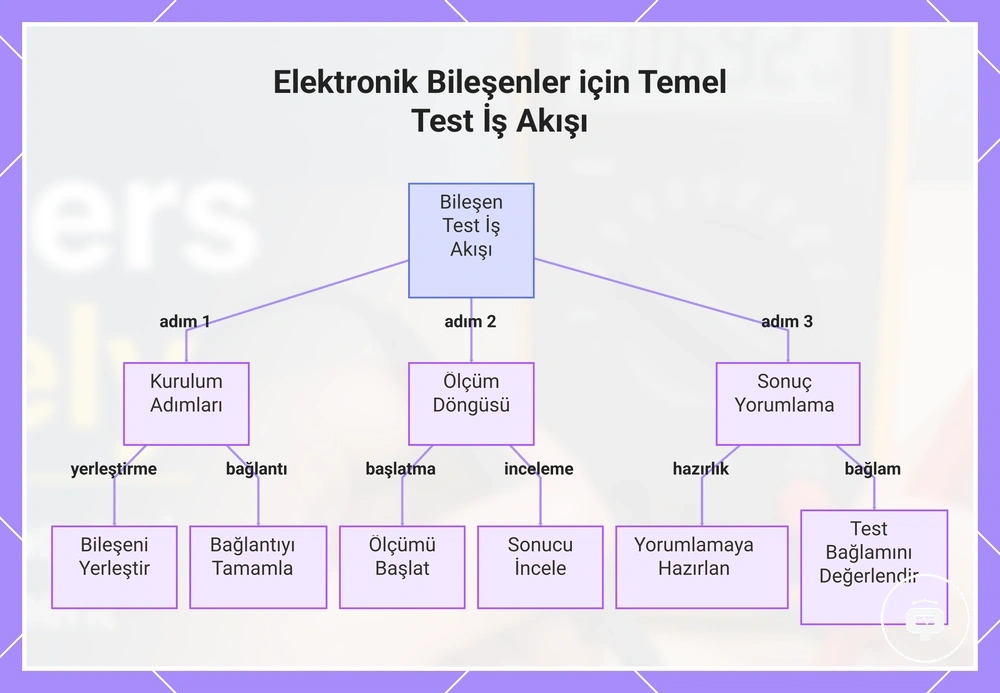 Elektronik Bileşenler için Temel Test İş Akışı