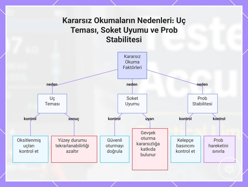 Kararsız Okumaların Nedenleri: Uç Teması, Soket Uyumu ve Prob Stabilitesi