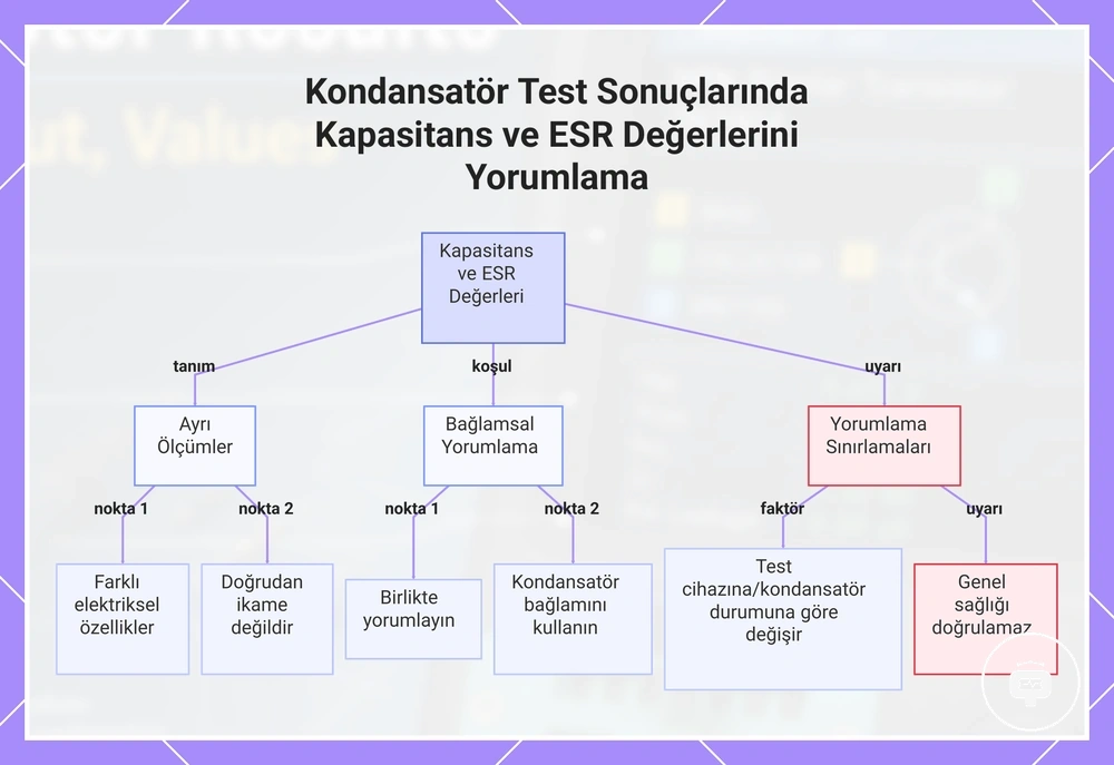 Kondansatör Test Sonuçlarında Kapasitans ve ESR Değerlerini Yorumlama