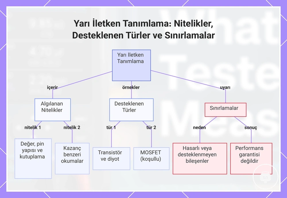 Yarı İletken Tanımlama: Nitelikler, Desteklenen Türler ve Sınırlamalar