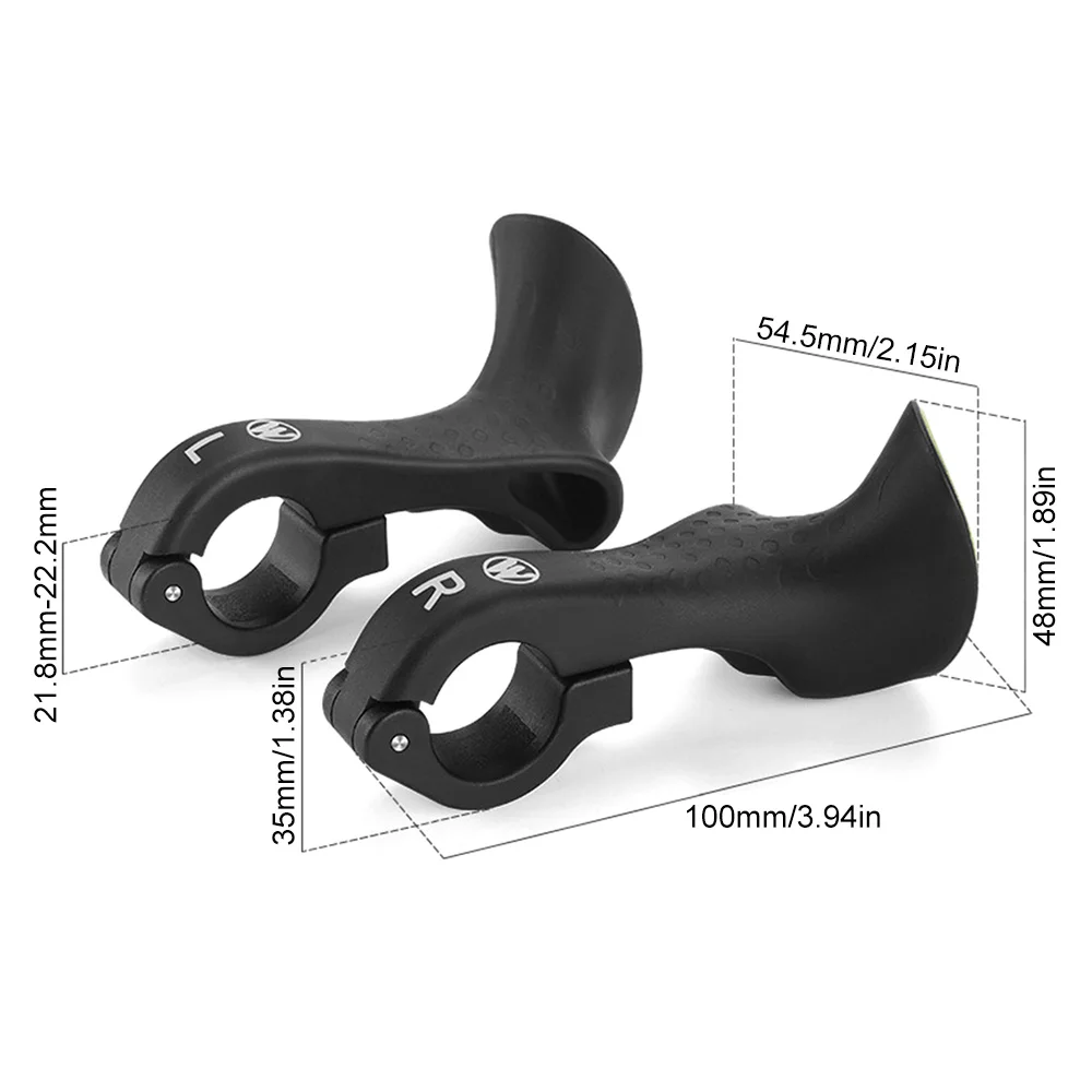 Manopole Manubrio Bici Oxford - Impugnature Ergonomiche Nere, Per Mountain Bike E City Bike