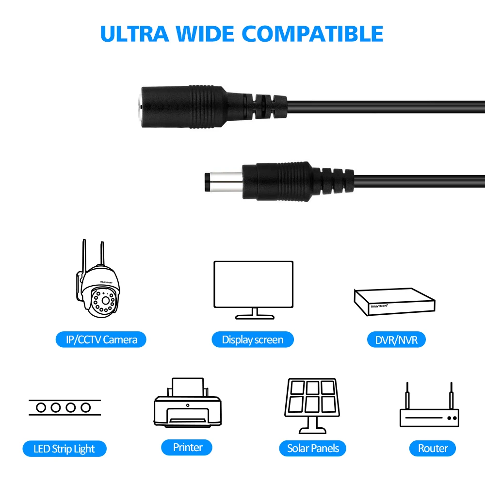 Câble De Connexion Pour Caméra De Recul 70mai - Longueur 6m - Connecteur Mini USB - Compatible Modèles RCO6, RC05, RC09, RC12, RC11, FC02, RC14