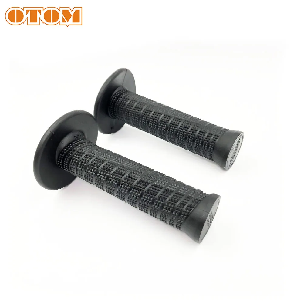 Poignées Domino A020 Cross Oranges Et Grises - Pièce Moto 50cc - 12