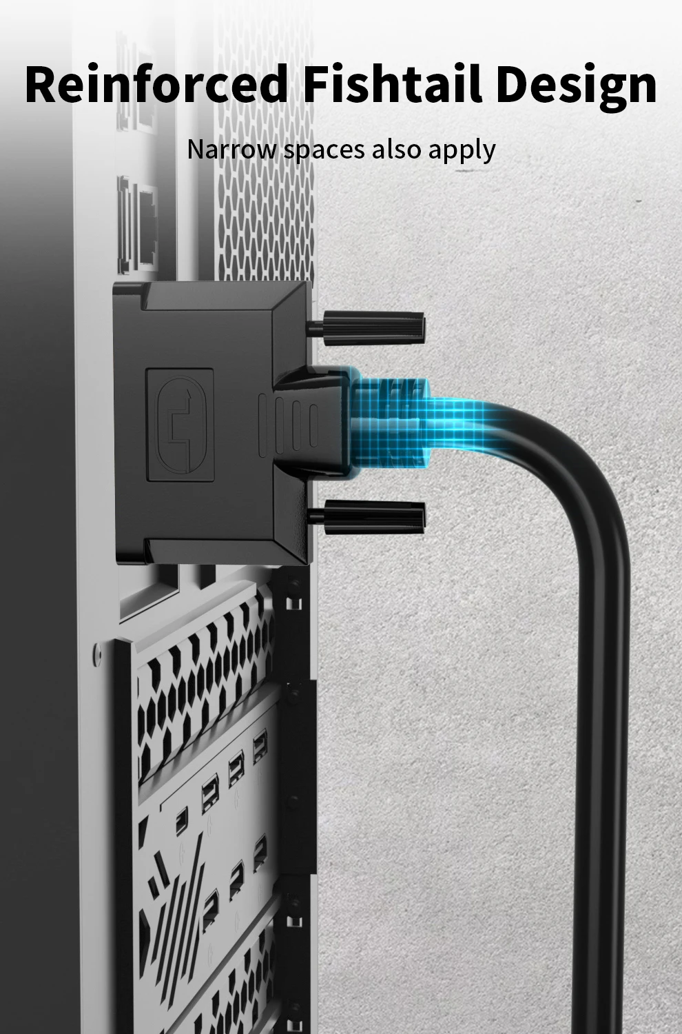 Conception renforcée en queue de poisson