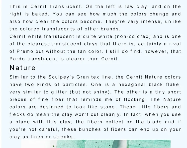 CERNIT-Argile polymère translucide