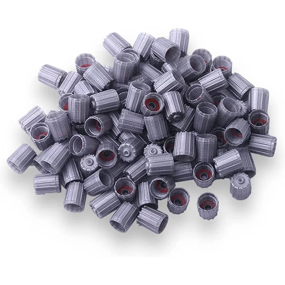 Lot De 50 Bouchons De Valve Rouge - Pour Vélo, Voiture, Moto, Camion, Protection Anti-poussière